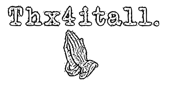 Thx4itall doodle
